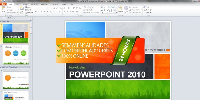 Fazer Curso online de Power Point 2010